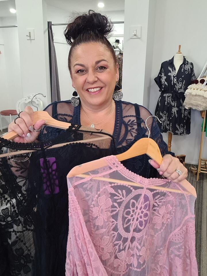 Carrie Boho Lace Coat in Soft Pink Curvy Closet