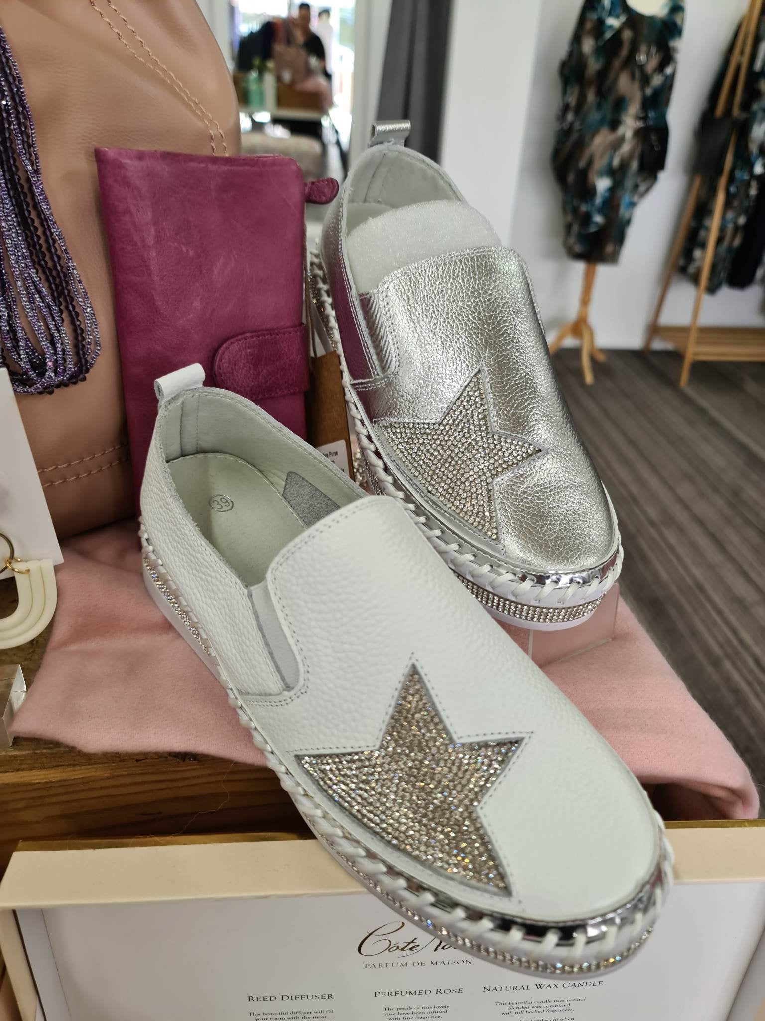White star Crystal Shoes Curvy Closet